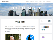 Tablet Screenshot of nicolesharp.com